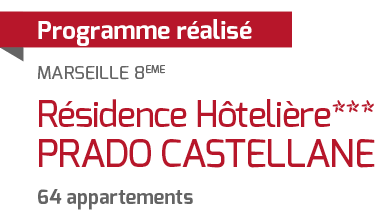 Programme réalisé par SIFER PROMOTION à Marseille : résidence hôtelière*** Prado Castellane